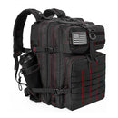 LHI 45L Tactical Backpack for Men and Women Large Athlete Gym Bag Outdoor Sports Hiking Survival Rucksack with Bottle Holder
