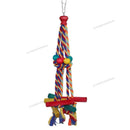 Bird Shredding Toys Wooden Blocks Colorful Parrot Chewing Foraging Hanging Toy for Parakeets Love Birds Budgies