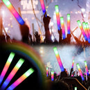 Foam Glow Sticks for Wedding LED Light Up Foam Sticks Colorful Flashing Sticks Birthday Easter Party Supplies Glow in The Dark