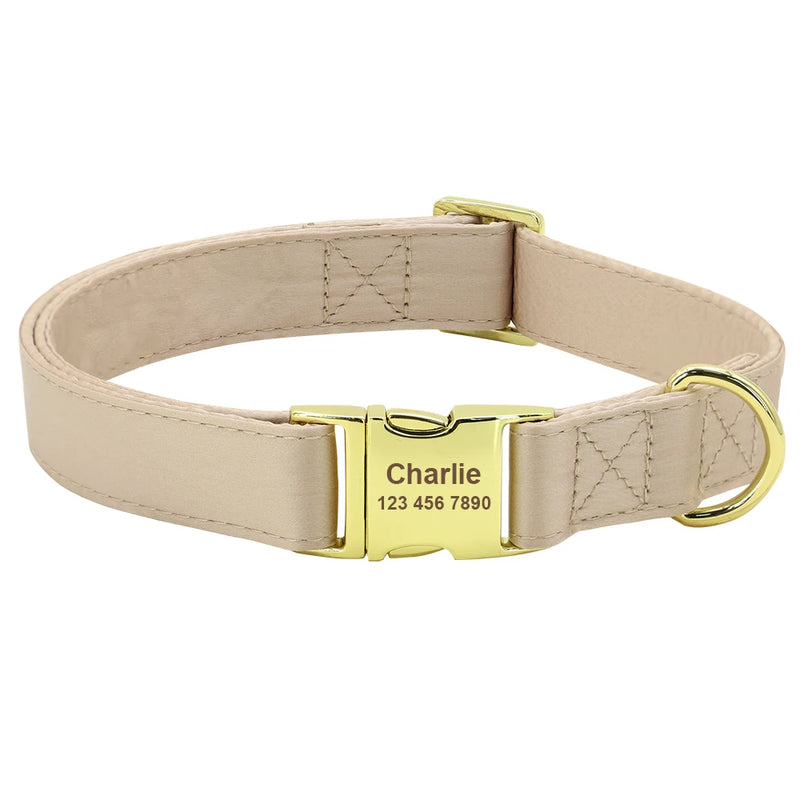 Personalized Dog ID Collar Cute Bowknot Pet Necklace Dog Buckle Collars With Bow Tie Flower Accessories For Small Large Dogs