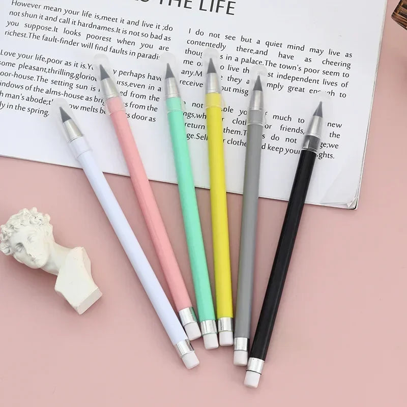 Infinity Pencil Inkless Forever Pencil Reusable Everlasting Pencil for Writing Drawing Stationery Office Student School Supplies