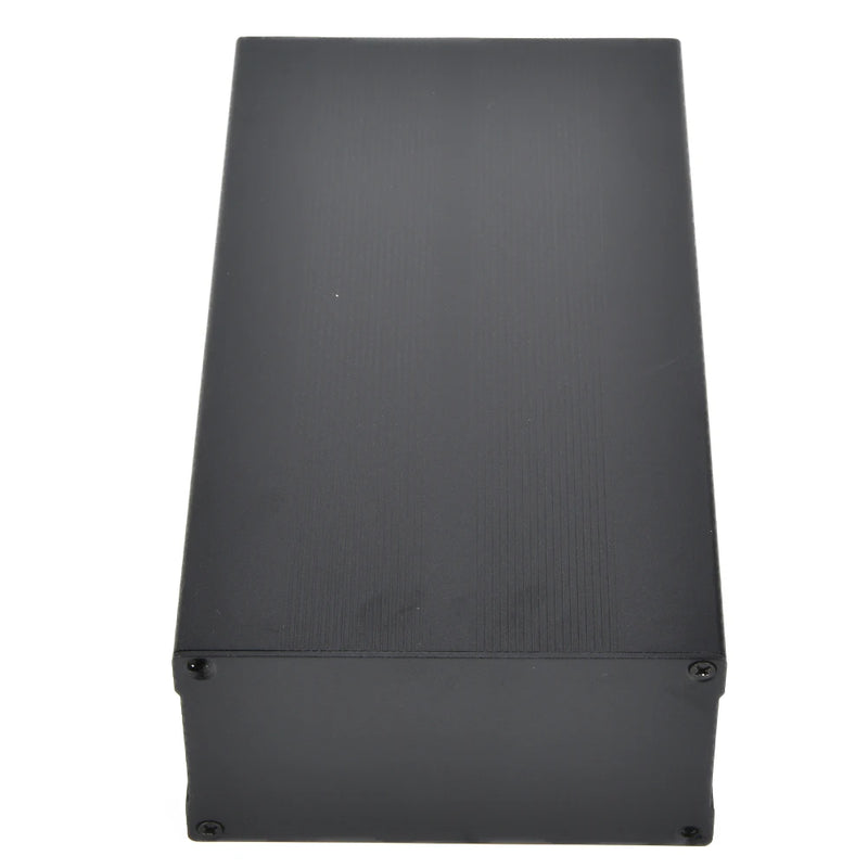 55 x 106 x 200mm Electronic Case Aluminum Alloy Project Box  Sand Black Enclosure Electronic Case Enclosure Electronic Case