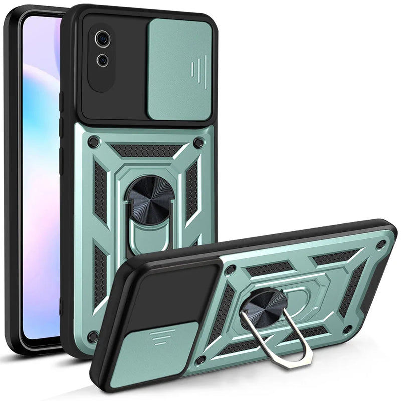 for Xiaomi Redmi 9AT Case Shockproof Armor Camera Lens Protective Car Holder Magnet Phone Case for Xiaomi Redmi 9AT 9 AT Cover