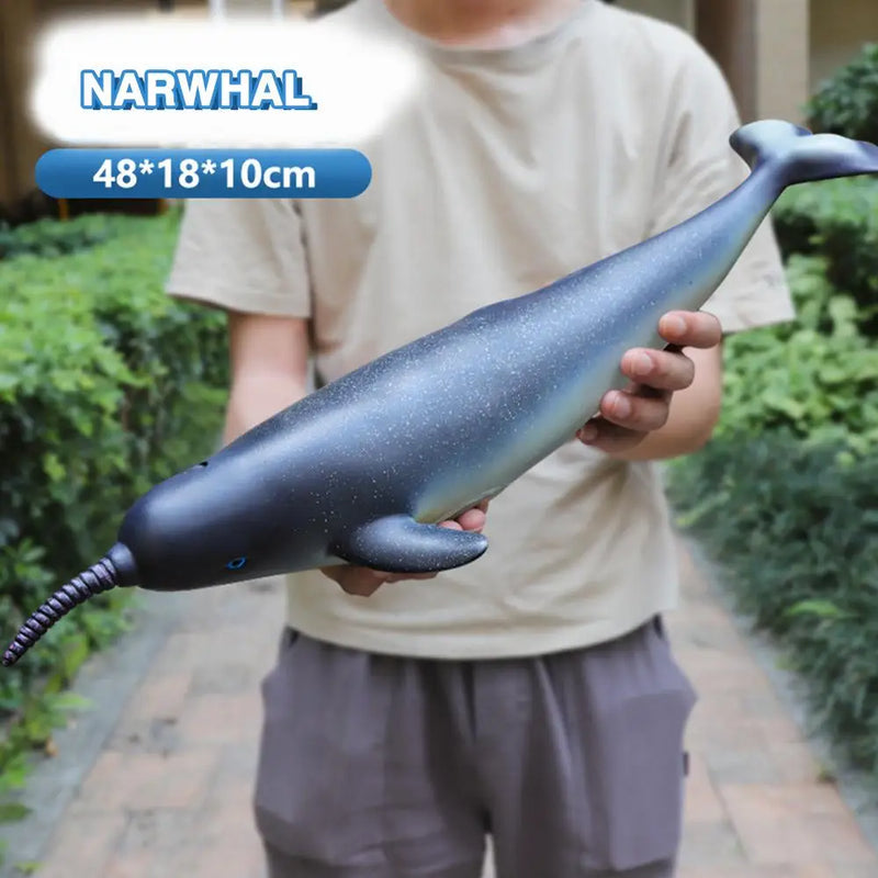 Simulated Ocean Big Animal Toys Realistic Action Figure Model Sea Life Great White Shark 40-48cm Soft Rubber Sea Educational Toy