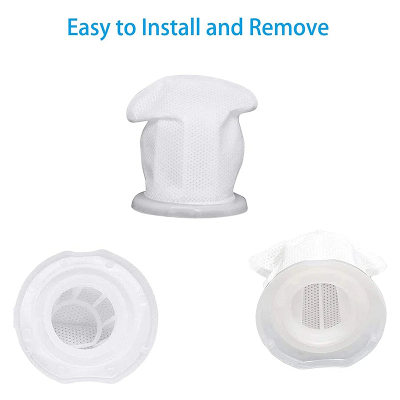 6 Pieces Replacement Filter Dirt Filter Compatible for Vorwerk Kobold VC100 Washable Cordless Hand Vacuum Cleaner