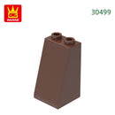Wange 34Pcs/Lot 30499 2x2x3 Slope Building Block Moc Accessories Compatible with Brick DIY Construction Children Toys Gift Box