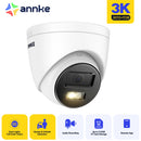 ANNKE 12MP 3K Outdoor Smart Dual Light PoE Security Camera Color IR Night Vision Built-in Microphone IP67 Smart Home H.265+