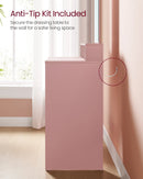 VASAGLE Dressing Table with Large Rectangular Mirror, Vanity Table with 2 Drawers and 3 Open Compartments, Vanity Table