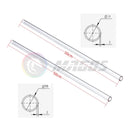PC Wasserkühlung Schlauch PETG Acryl Hard Tube Transparent Starrrohr Außendurchmesser 12mm 14mm 16mm 50CM Klar/Matt 4 Stück/Los