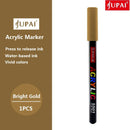 Jupai 1PCS Acrylic Marker Pens Plumones 24Color Painting Stationery Ceramic Glass Fabric Graffiti Waterproof Water-based