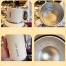 JUSTINLAU 600/800ML Thermos Cup Kitchen Vacuum Flasks with Tea Strainer Stainless Steel Portable Travel Thermal Water Bottles