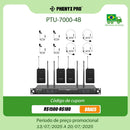 Phenyx Pro 4x40 Channels Wireless Microphone System  Cordless Mic Set Auto Scan 328ft/m Coverage for DJ, Church,Events PTU-7000