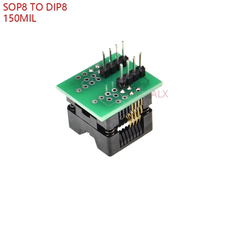 Sop8/Sop14/Sop16/Sop20/Sop28/44/Tssop8/Tssop16/Tssop20/Tssop28/TQFP32/LQFP44 To Dip Programmer Adapter Socket 150/208/173/300mil