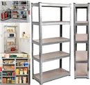 5 Tier Garage Shelves Metal Storage Shelves Rack,Heavy-Duty Shelving Units,Boltless Assembly for Warehouse Office,875kg Capacity