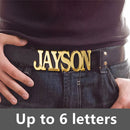 Personalised Men's Belt Buckle Custom Bold Name Belt Buckle Stainless Steel Jewelry for Best Man Groomsman Gift Father's Day