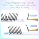 NAGARAKU Ship from America 10 cases Premade Spire Eyelash Plume Fluttering Eyelash Extensions Anime Effect Soft Comic