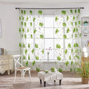 Floral Tulle Curtains For Living Room White Sheer Curtains For Bedroom Door Short Kitchen Window Curtains Drapes decoration
