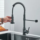 The Minimalist Retractable Kitchen Faucet in Brushed Stainless