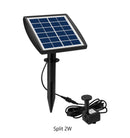 Solarbrunnen mit Wasserpumpe und 3 Sprühköpfen für Teich und Garten