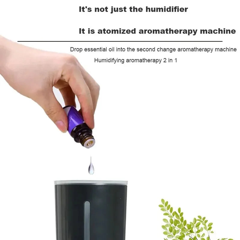 New 300ml Car Air Humidifier With Color Night Light Small Silent Humidifier Air Freshener Home Aroma Machine Fragrance diffuser