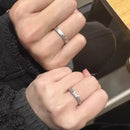 1/2pcs Cute Animal Dog Cat Rings for Women Men Simple Design Adjustable Cartoon Couple Rings Lovers Girlfriend Wedding Jewelry