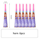 Disney Princess Sofia Theme Birthday Party Decoration Baby Shower Girl Party Cartoon Tableware Set Balloons Decor Event Supplies