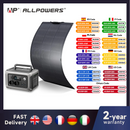 ALLPOWERS R600 Powerstation With Solarpanel 100W, LiFePO4 Battery 299Wh Camping Generator 600W Power Supply for Home Backup RV