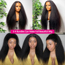 12A Kinky Straight Bundles Echthaar 100 Echthaar Yaki Straight Bundle 20 22 24 Zoll Echthaar Bundles 3-5 Tage Lieferung