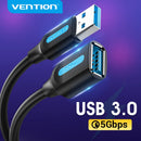 Vention USB 3.0 Verlängerungskabel USB 3.0 2.0 Kabelverlängerung Datenkabel für PC Smart TV Xbox One SSD High-Speed USB-Kabelverlängerung