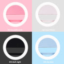 Led Selfie Ring Light Mobile Phone Lens Lamp Photo Night Light Mirror Neon Sign Selfie Ring Makeup Lightings For IPhone Xiaomi