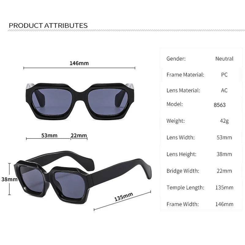 OVOYAN 2022 Irregular Vintage Sunglasses Men Small Square Eyewear Men/Women Luxury Brand Glasses Men UV400 Gafas De Sol Mujer