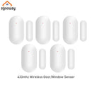 Sgooway Alarm Wireless magnetic contact door sensor Window magnetic contact door detector 433MHZ for alarm system