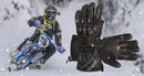 The Winter Sentinel | Genuine Leather Heated Motorcycle Gloves — Rechargeable, Waterproof