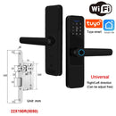 Wifi Smart Door Lock with Handle Keyless Entry Fingerprint Digital Lock Free App Remote Control Door 35-120mm