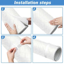 Portable AC Hose Insulation Sleeve Thermal Pipe Sleeve Portable Air Conditioner Hose Cover for 5 & 5.9inch Diameter Home Garage