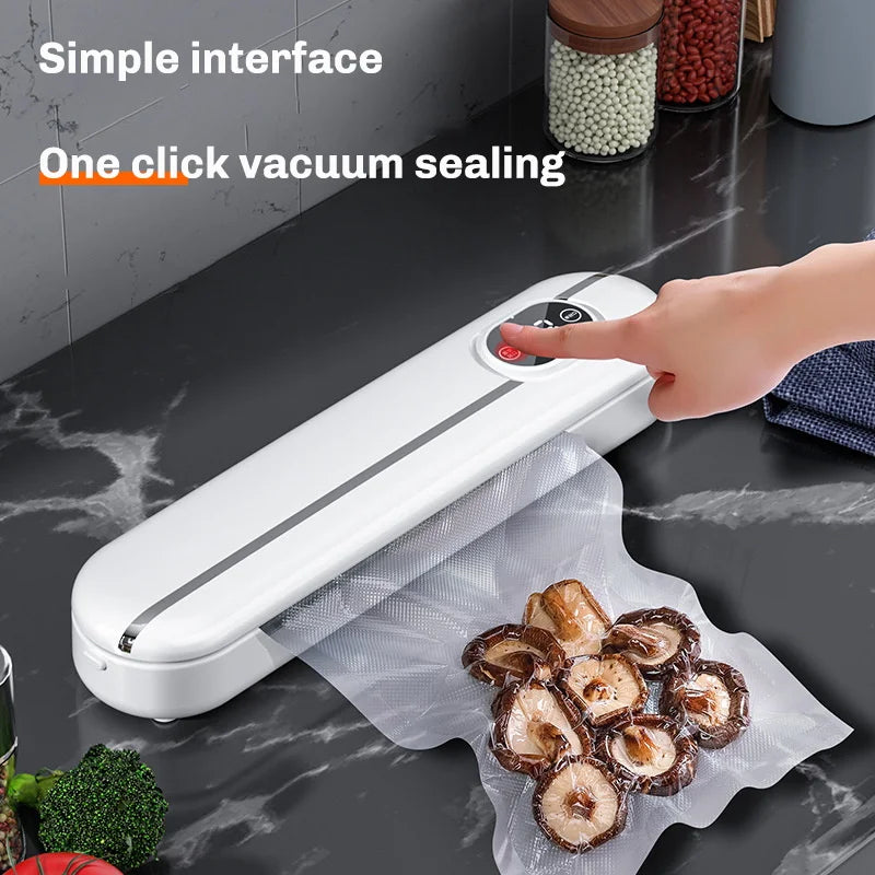 220V/110V Vacuum Sealer Packaging Machine Food Vacuum Sealer With Free 10pcs Vacuum bags Household Vacuum Food Sealing