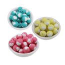 10pc/Lot  Valentines Day Silicone Beads Focal Heart Round Marking DIY Necklace Baby Pacifier Chain Beads For Making Jewelry