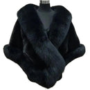 Classic Faux Fur Shawl Soft Dress Shawl Fine Touch Lady Wedding Dress Cape Warm Poncho  Cold Resistant