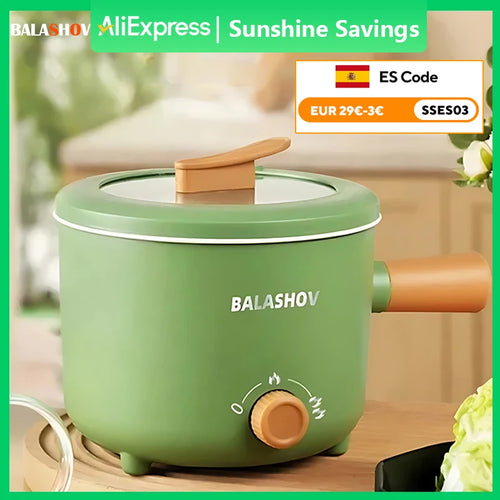 220V Multifunctional Electric Pot 1.7L Electric Hot Pot Non-stick Stew Pan for Kitchen Offer Multicooker Cookware Home Appliance