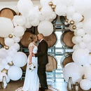 100Pcs Bulk Wedding Decor Round White Balloon Birthday Balloons Men Set 25.4X25.4X25.4CM Party Emulsion Decorations Indoor Man