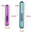 Nachfüllbarer Mini-Parfümflakon, tragbarer Kosmetikflakon, Sprühflakon, Zerstäuber, Reise-Nachfüllflaschen 8 ml / 5 ml
