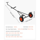 SucceBuy 420lbs Bootsanhänger Dolly Kohlenstoffstahl Kajak Mover mit 15.7 Zoll Luftreifen & Halterung zum Bewegen von Fischer-Motorbooten