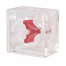 PC Water Cooling Flow Meter 3 Impeller G1/4 Thread Acrylic Flowmeter Indicator for Computer Water Cooling System Accessories