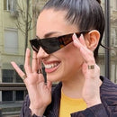 2000er-Ästhetik Y2K Sonnenbrillen Herren One Piece Sport Sonnenbrillen Damen Vintage Wrap Around Shades Mode Punk Brille