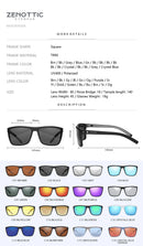 ZENOTTIC Polarisierte Sonnenbrille Damen Herren Leichtes TR90 Gestell UV400 Schutz Eckige Sonnenbrille 2022 2023