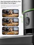 Tuya Smart Automatic Pet Feeder 5G WiFi 4L Cat Food Dispenser with 1080P Camera Two-Way Audio Smart Feeding Plan for Cats Dogs