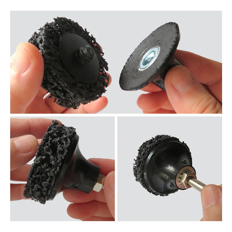 10/21Pcs 2-Inch Strip Discs Stripping Wheel Polishing Wheel with 1 Part holder Grinding Disc for Clean and Remove Paint