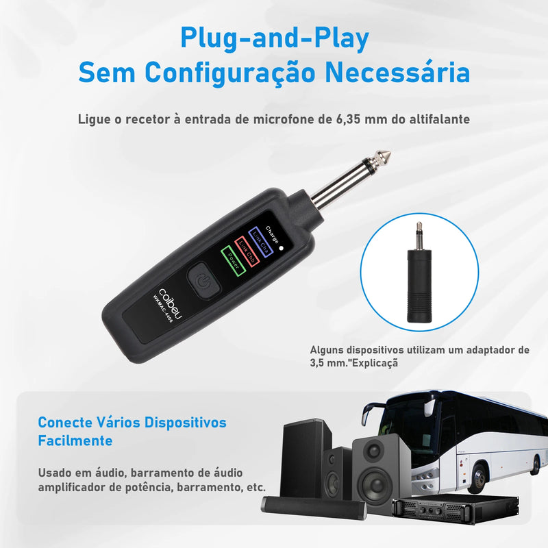 Professional 2.4G UHF Wireless Microphone with RGB LED-2 Units, 18650 Battery, 2.5Ms Delay, Cardioid for Karaoke/Live