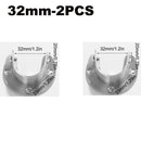 304 Stainless Steel Flange Seat Wardrobe Hanger Rod Fixing Hardware Accessories Curtain Rod Tube Hook Fixed Support Bracket Seat