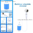 Hot Sell Portable Outdoor Shower Set with Hose Rechargeable Camping Shower Pump Electric